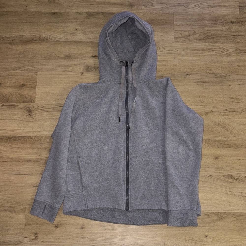 Lululemon Grey Zip Up Hoodie Women’s L